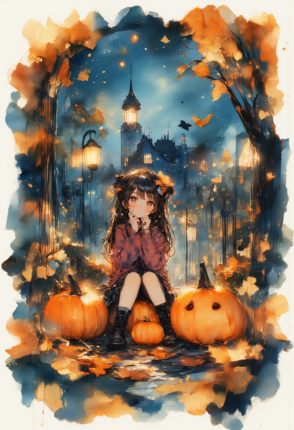 カボチャと女の子