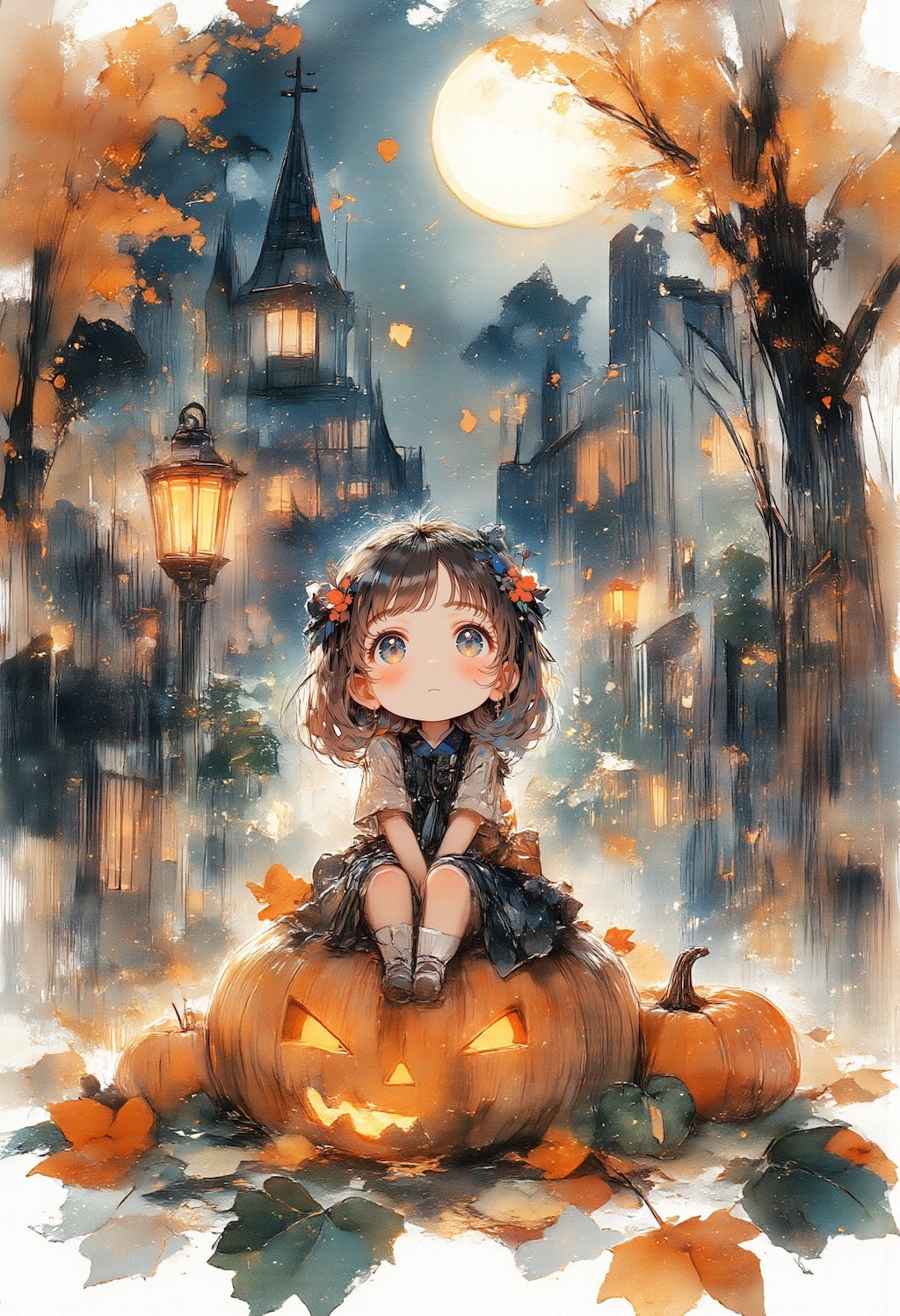 カボチャと女の子