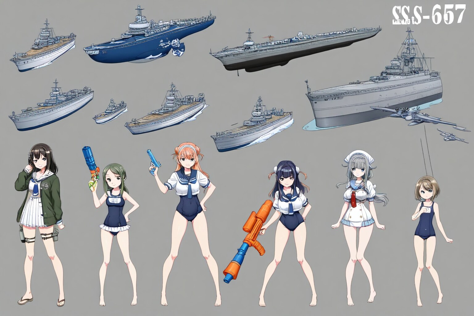潜水艦艦娘、集結せよ