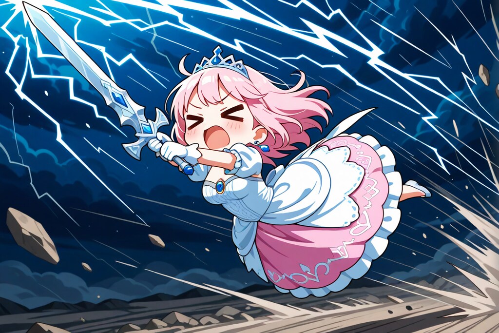 雷の矢となった姫様