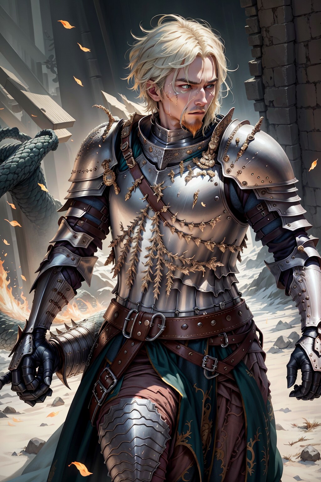 リアル系の鎧イケメン