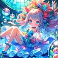 水槽の中の少女 2枚目