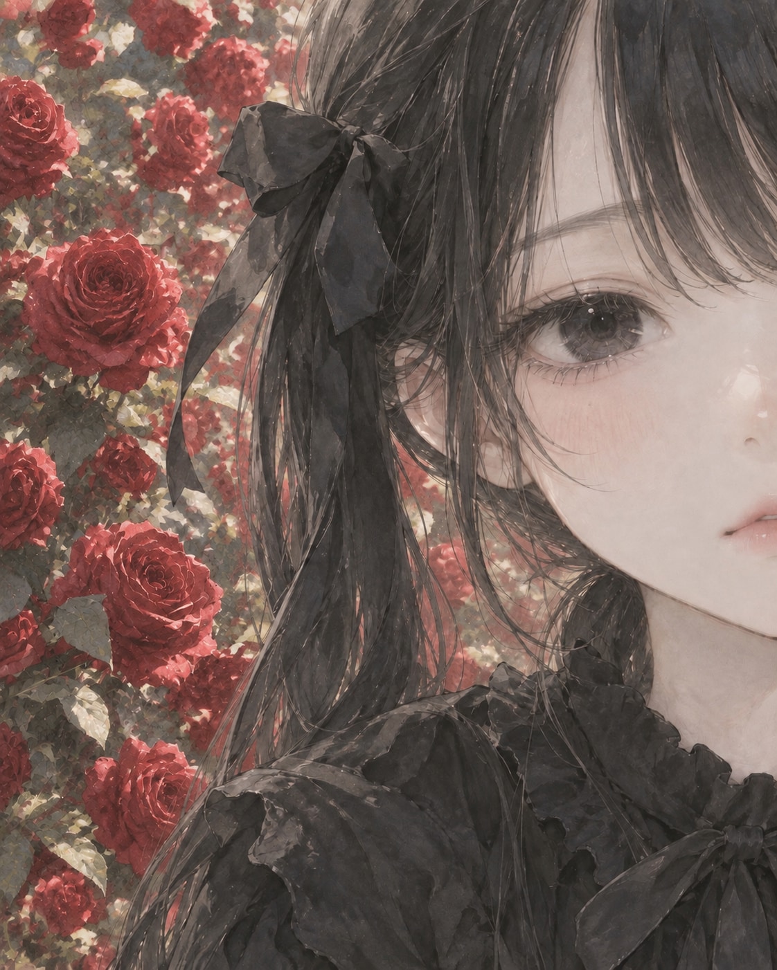 黒衣装の女の子 | の人気AIイラスト・グラビア