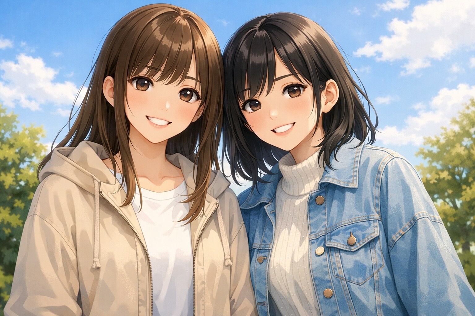 青空と陽光
