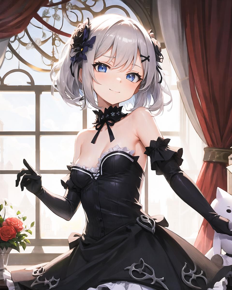 黒ドレスさん