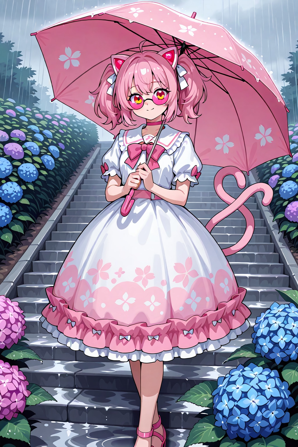 紫陽花の階段