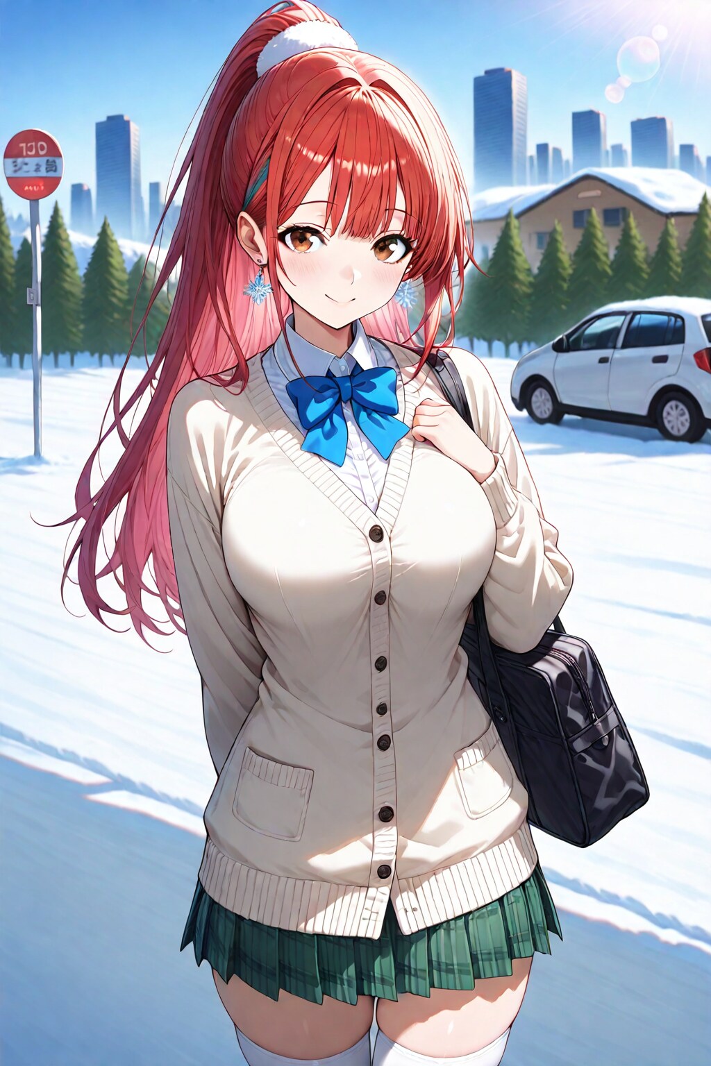 学校から帰宅途中の少女（AURA)