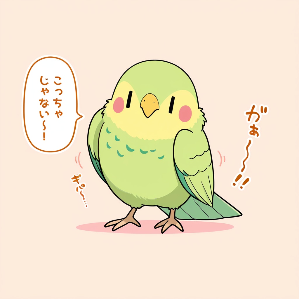踊るインコ