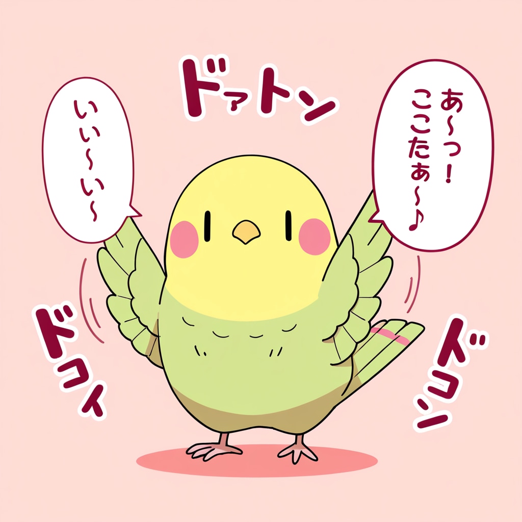 踊るインコ