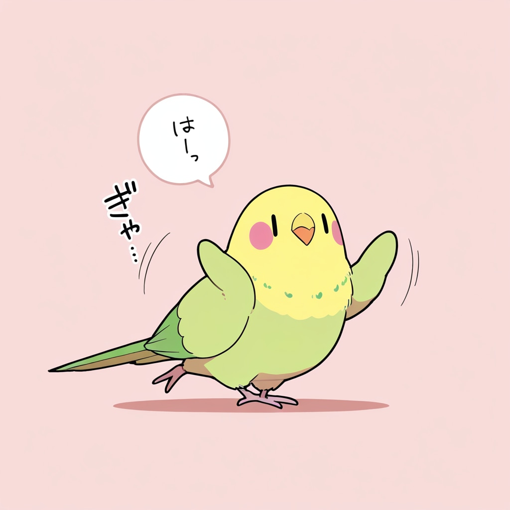 踊るインコ
