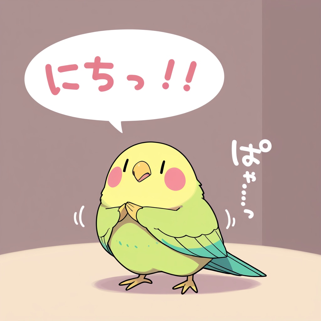 踊るインコ