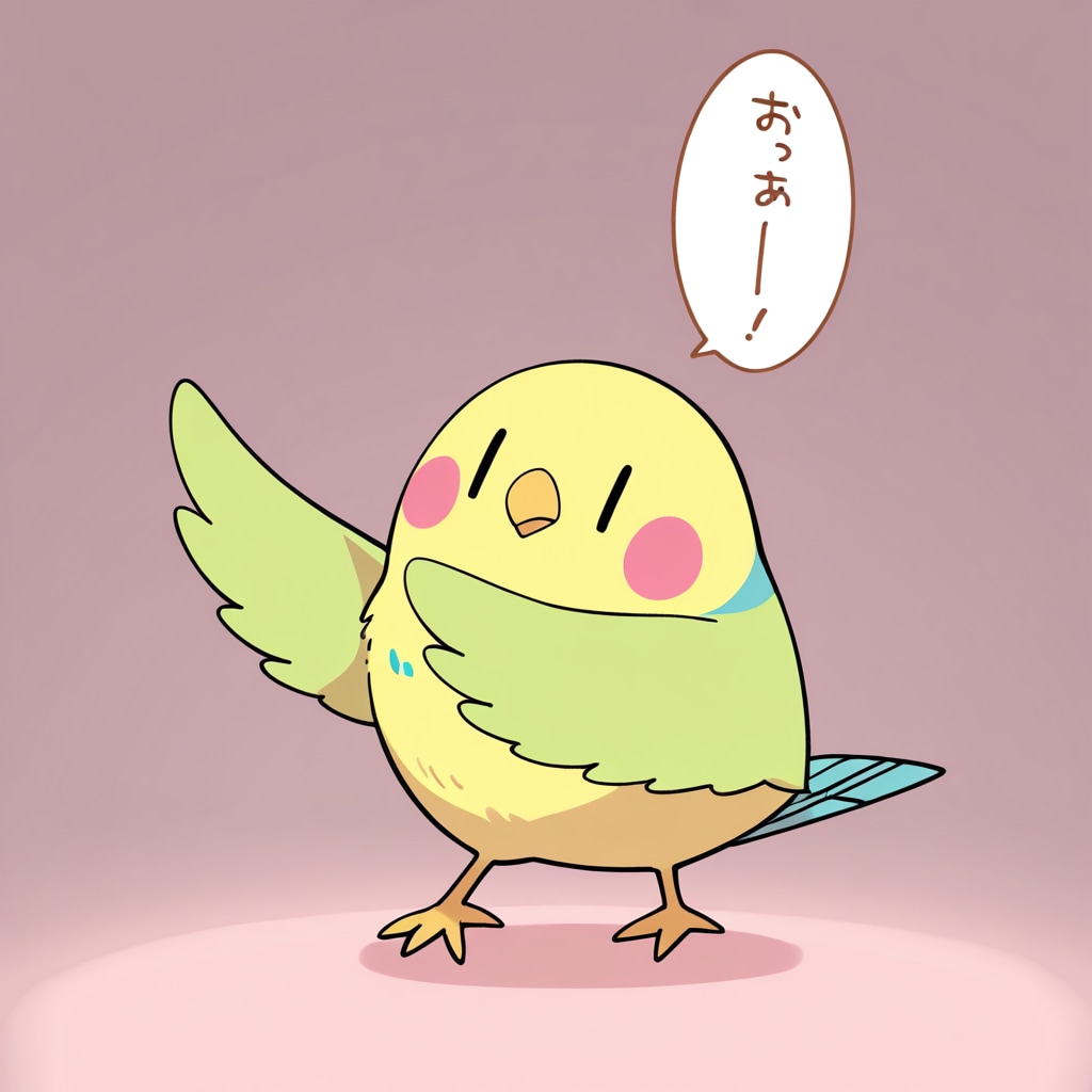 踊るインコ