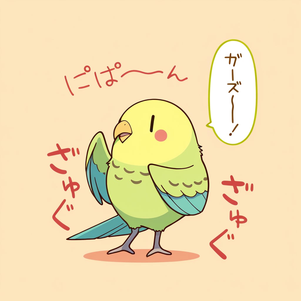 踊るインコ