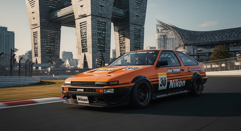 ニコンAE86レーシングカー