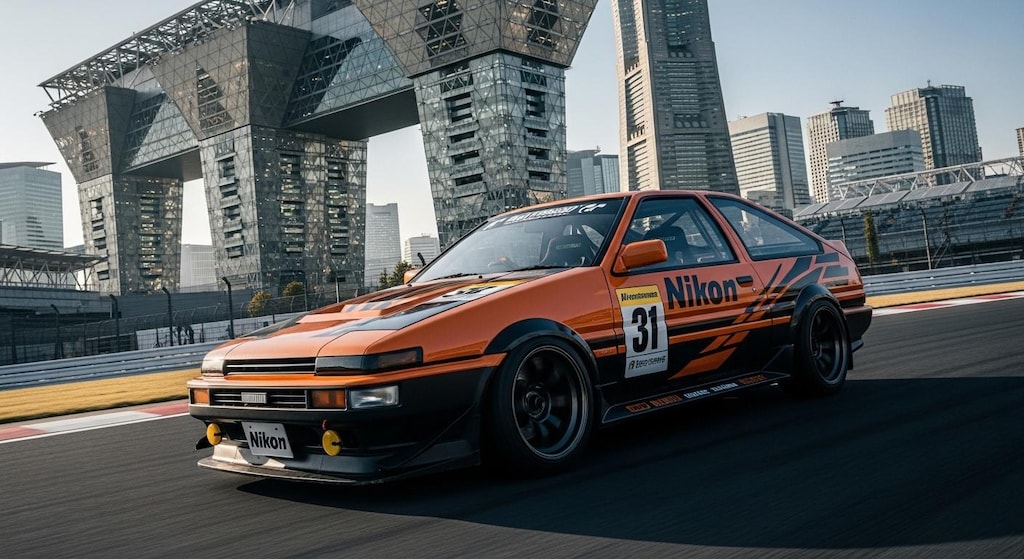 ニコンAE86レーシングカー