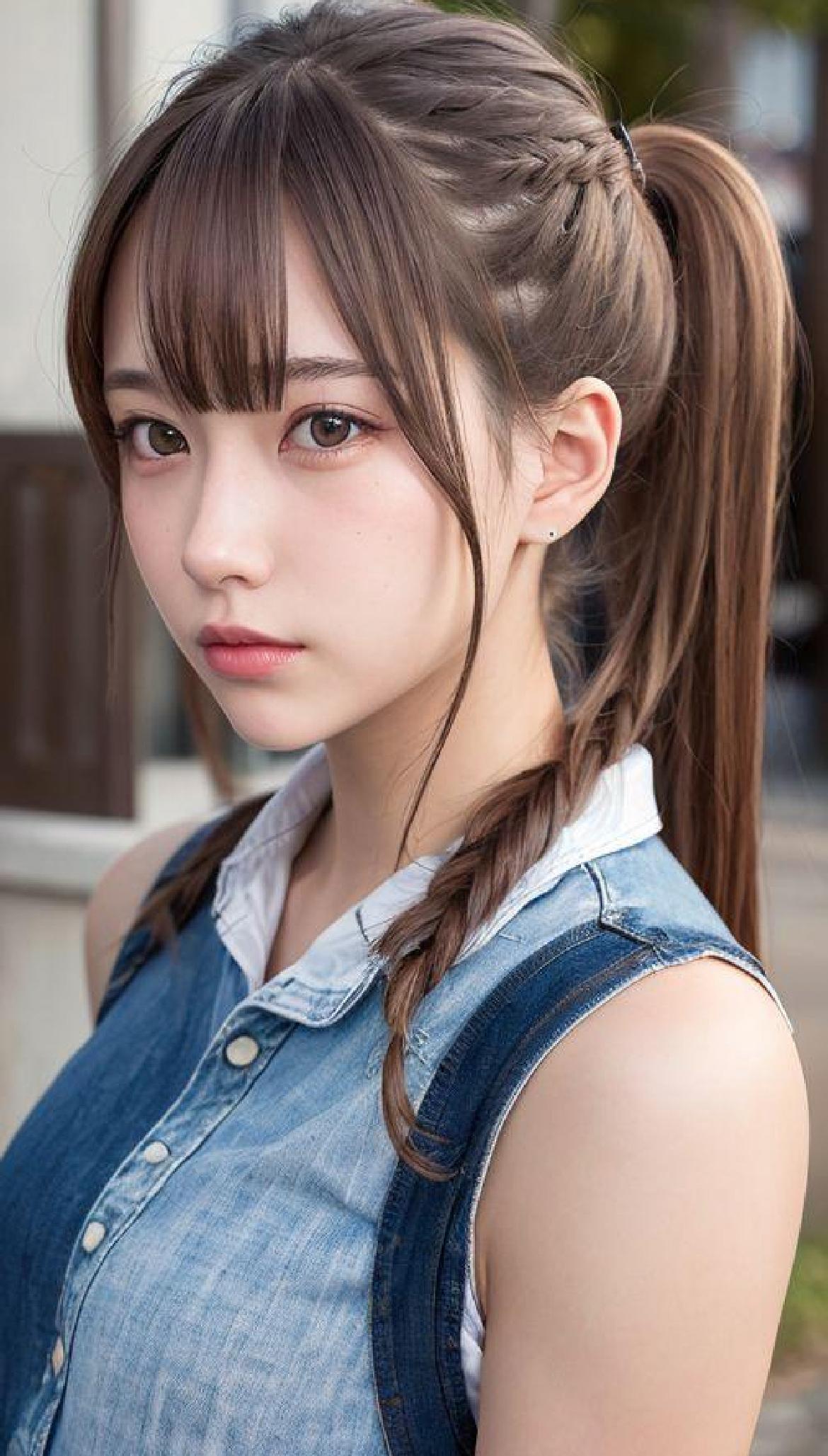 女子高生ツインテール