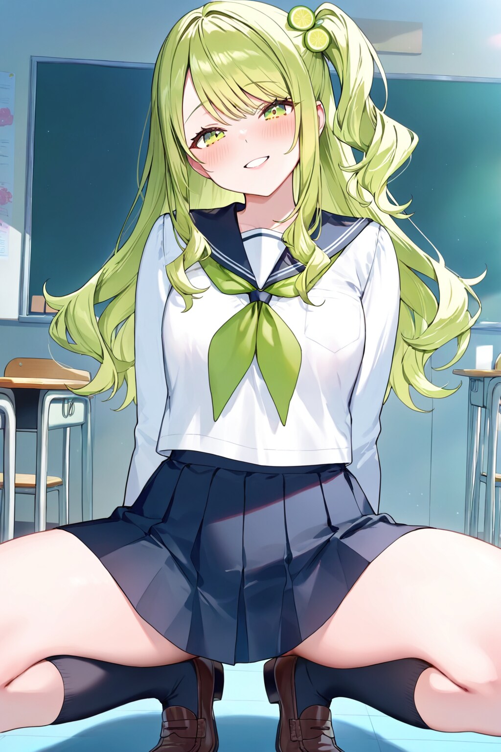 「容姿良し◎ 笑顔良し◎ 制服アウト◎ ポーズ❌」 — その姿勢に体勢……