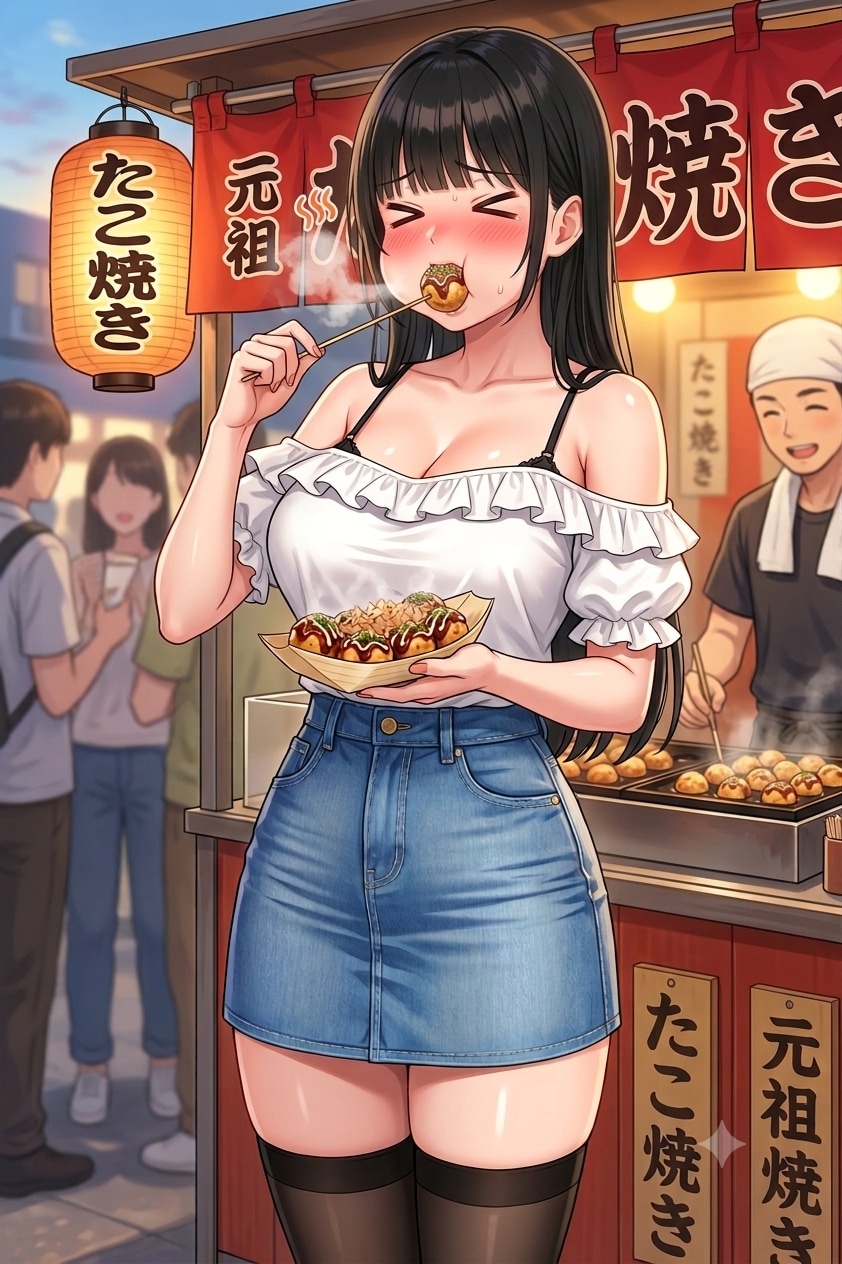 たこ焼き食べサキちゃん
