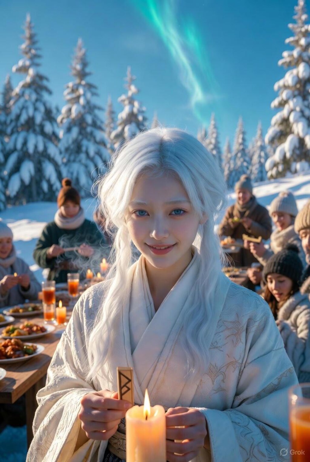 ユール祭に参加する雪ちゃん