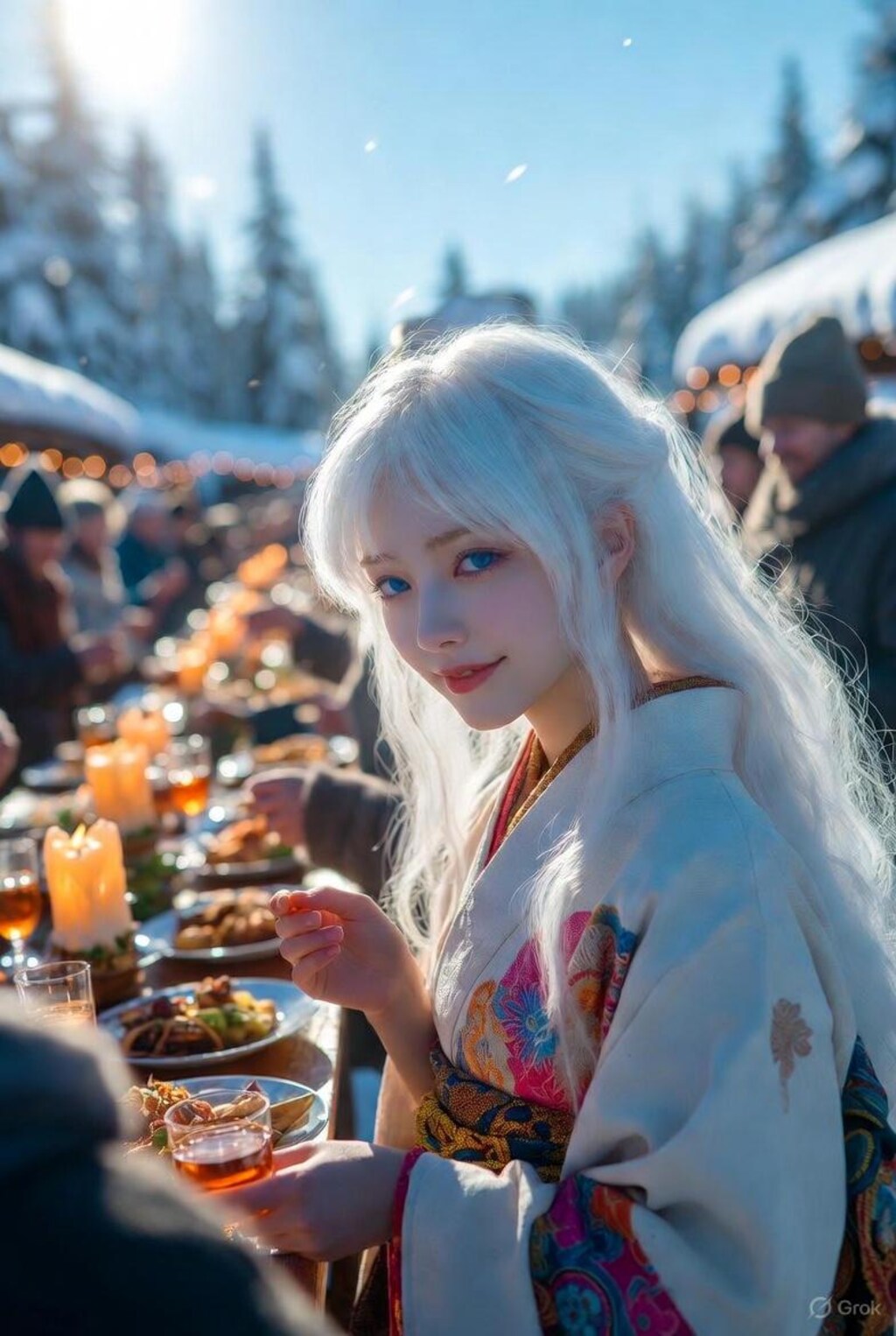 ユール祭に参加する雪ちゃん