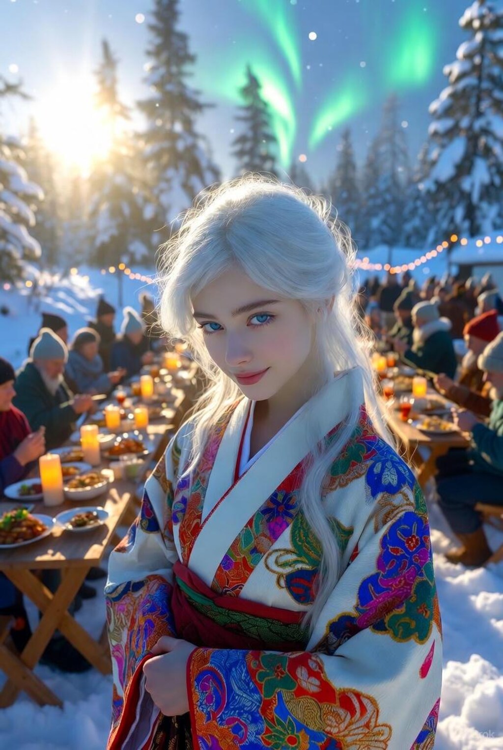 ユール祭に参加する雪ちゃん