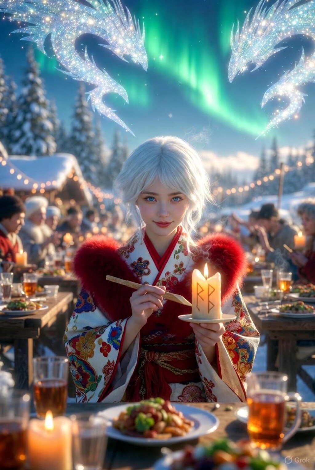 ユール祭に参加する雪ちゃん