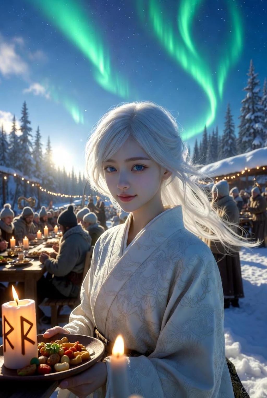 ユール祭に参加する雪ちゃん