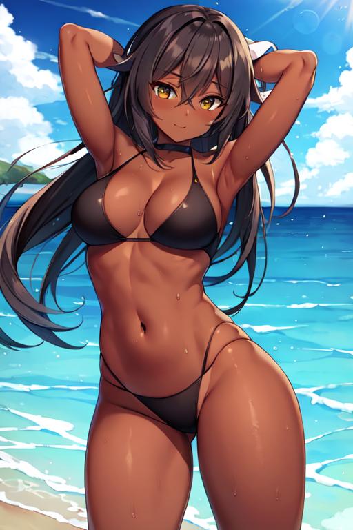 褐色ビキニギャル9