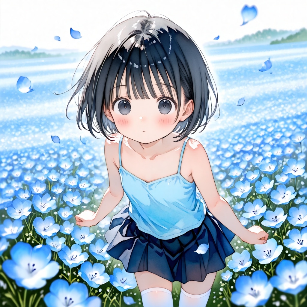 瑠璃唐草 | の人気AIイラスト・グラビア