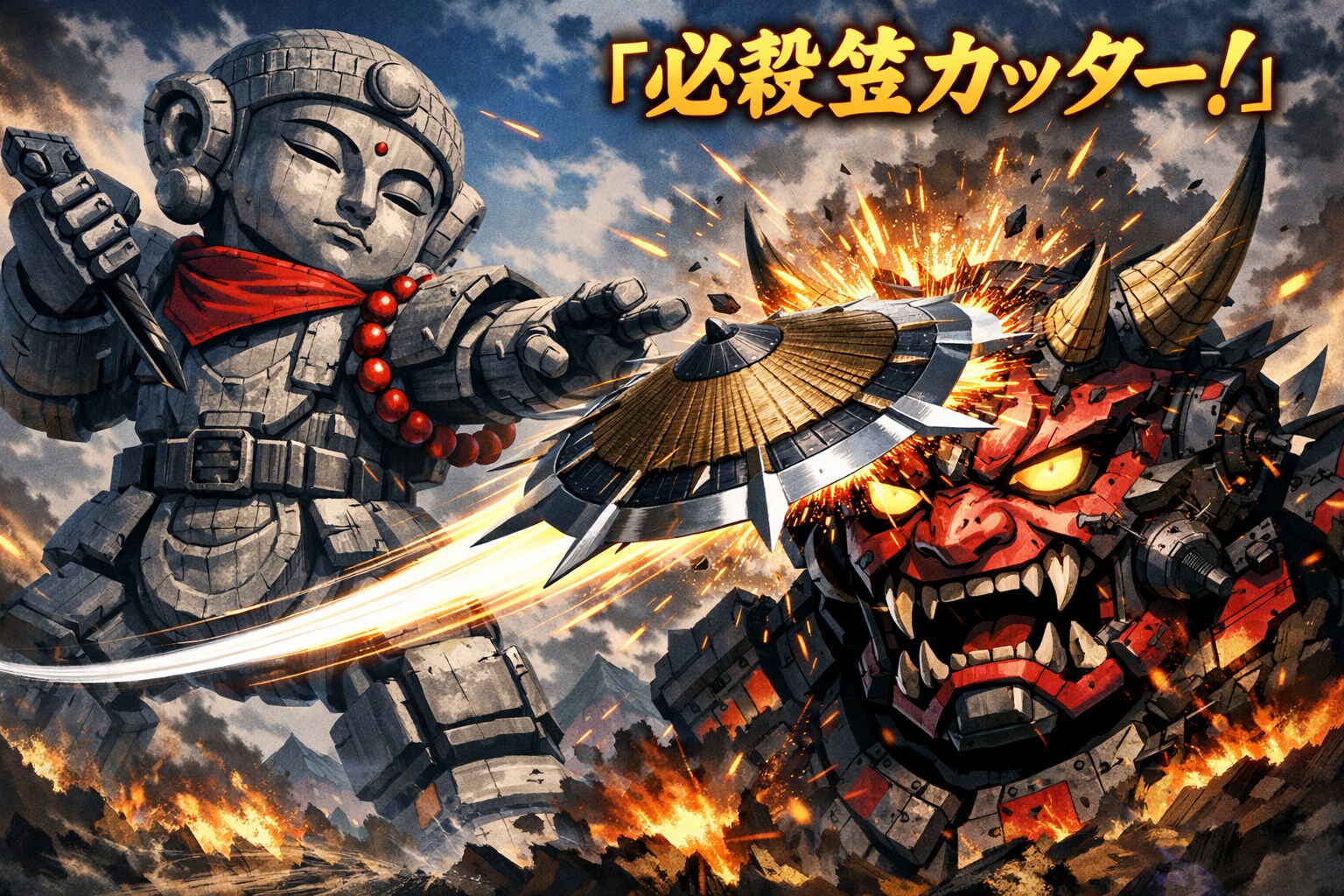 必殺笠カッター！