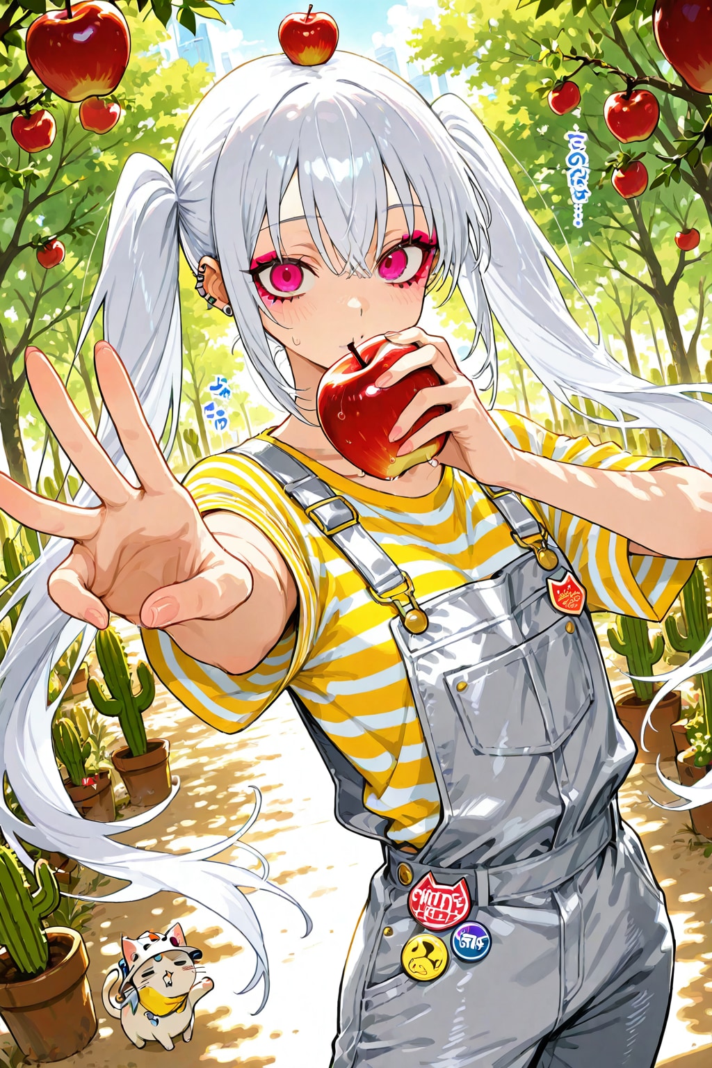 ツインテールの白髪ちゃん