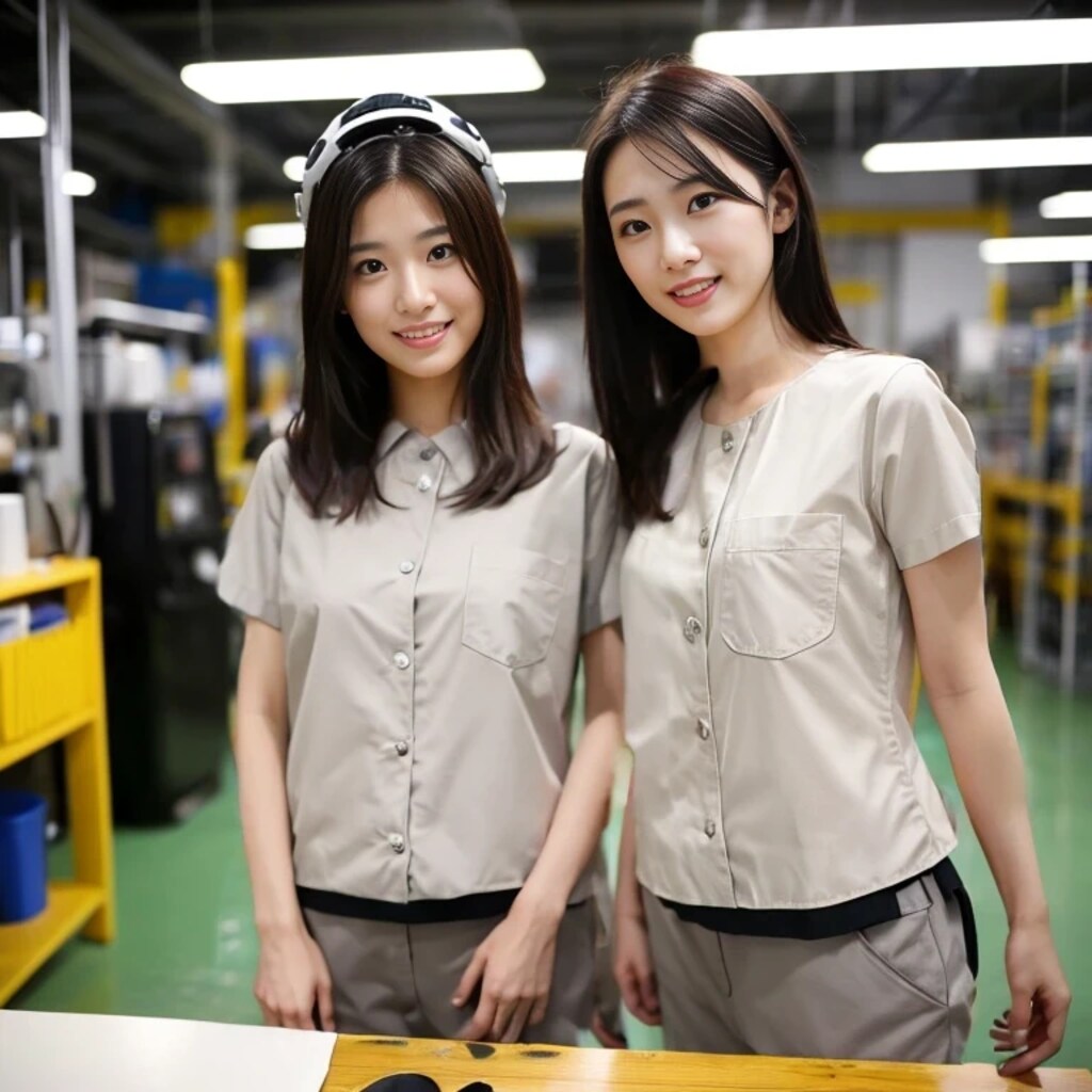 工場で働く女性