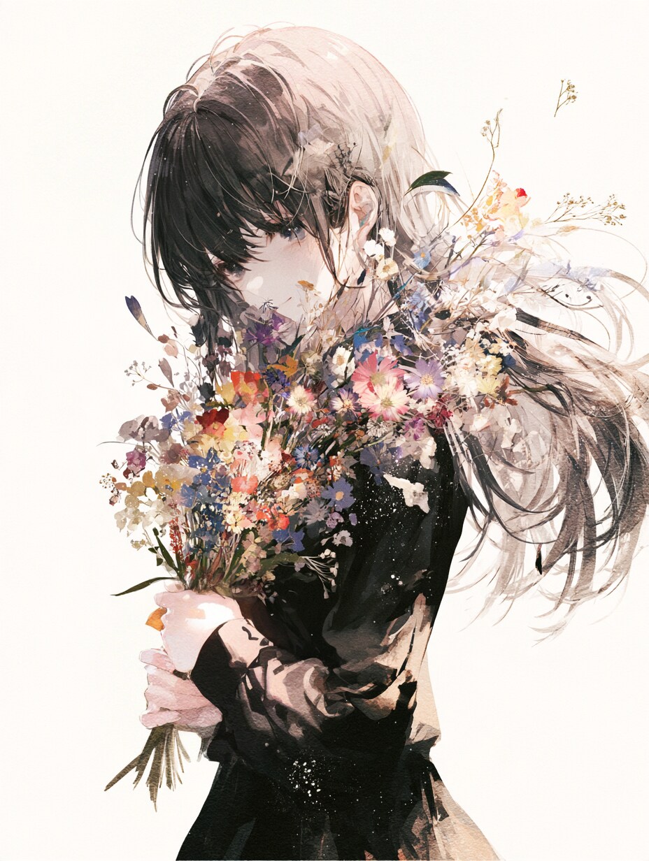 枯れた花束 | の人気AIイラスト・グラビア
