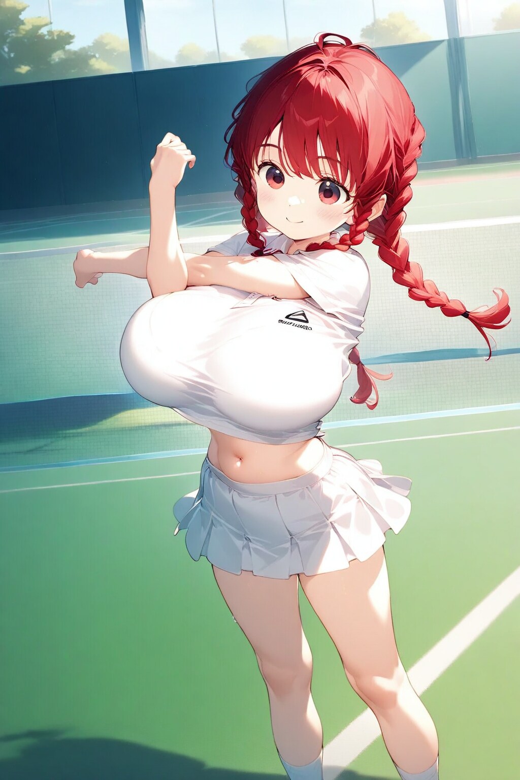 テニス部のストレッチ