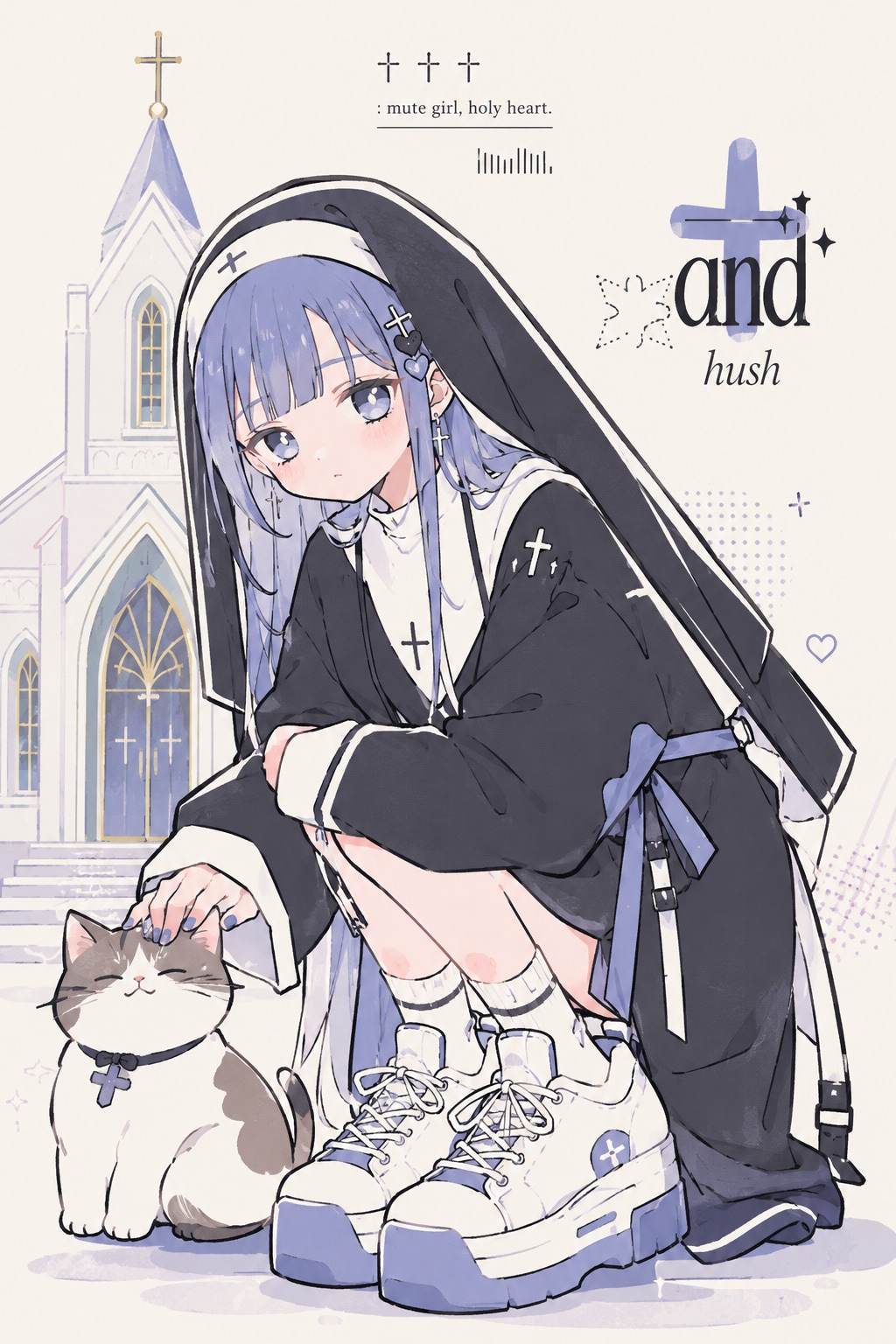 シスターと猫ちゃん