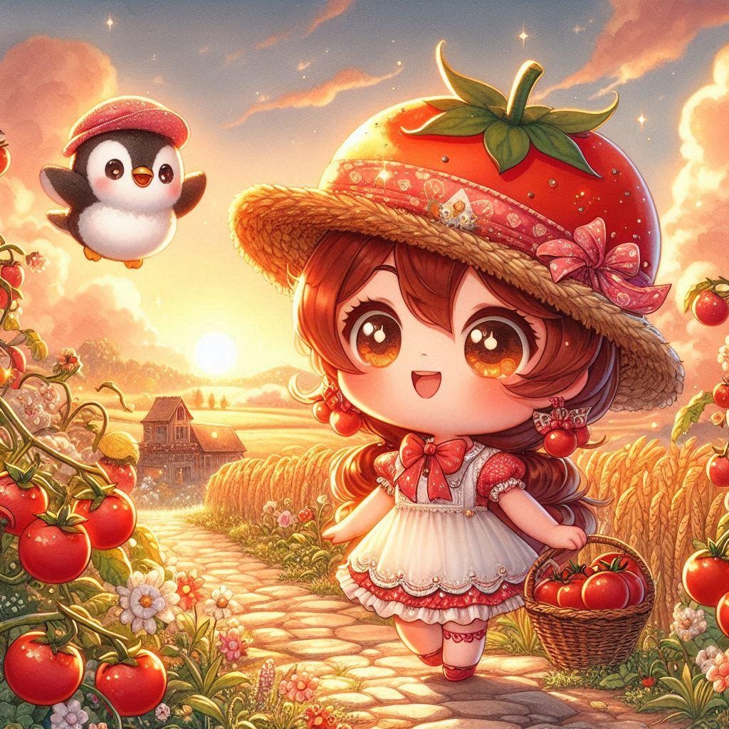 トマトちゃんとフリフリペンギンちゃん