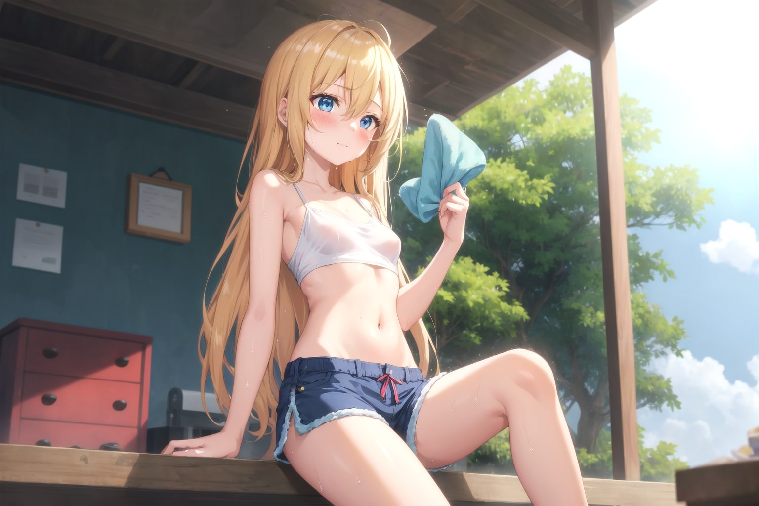 暑いねぇ、 お兄ちゃん | の人気AIイラスト・グラビア