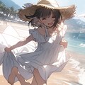 浜辺デート　女の子と海で遊びたいなぁ 6枚目