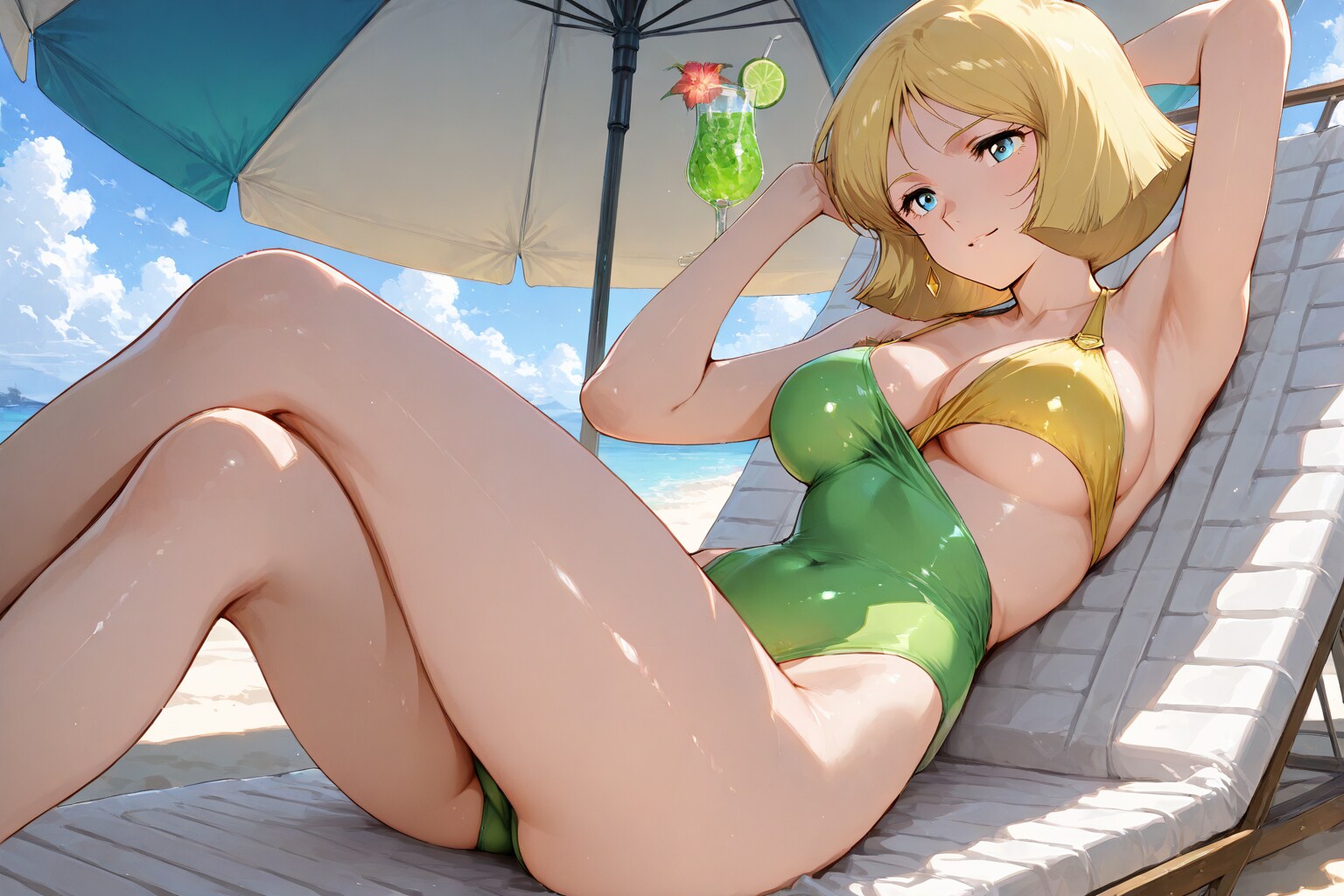 ワンピース水着の【セイラ・マスさん】－機動戦士Gundam GQuuuuuuX(ジークアクス) 終了記念－