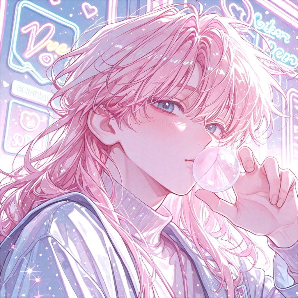 Pastel Y2K Boy | の人気AIイラスト・グラビア