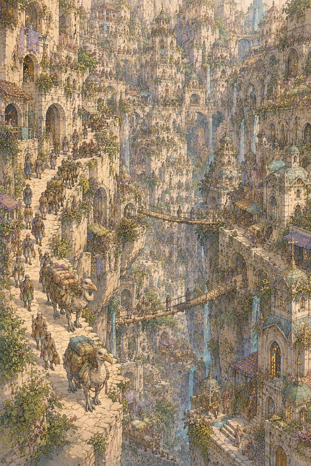 city in a gorge