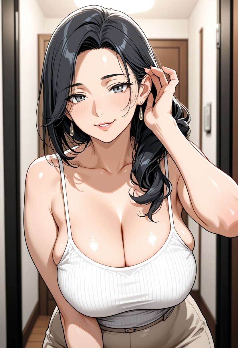 熟女のキャミソール