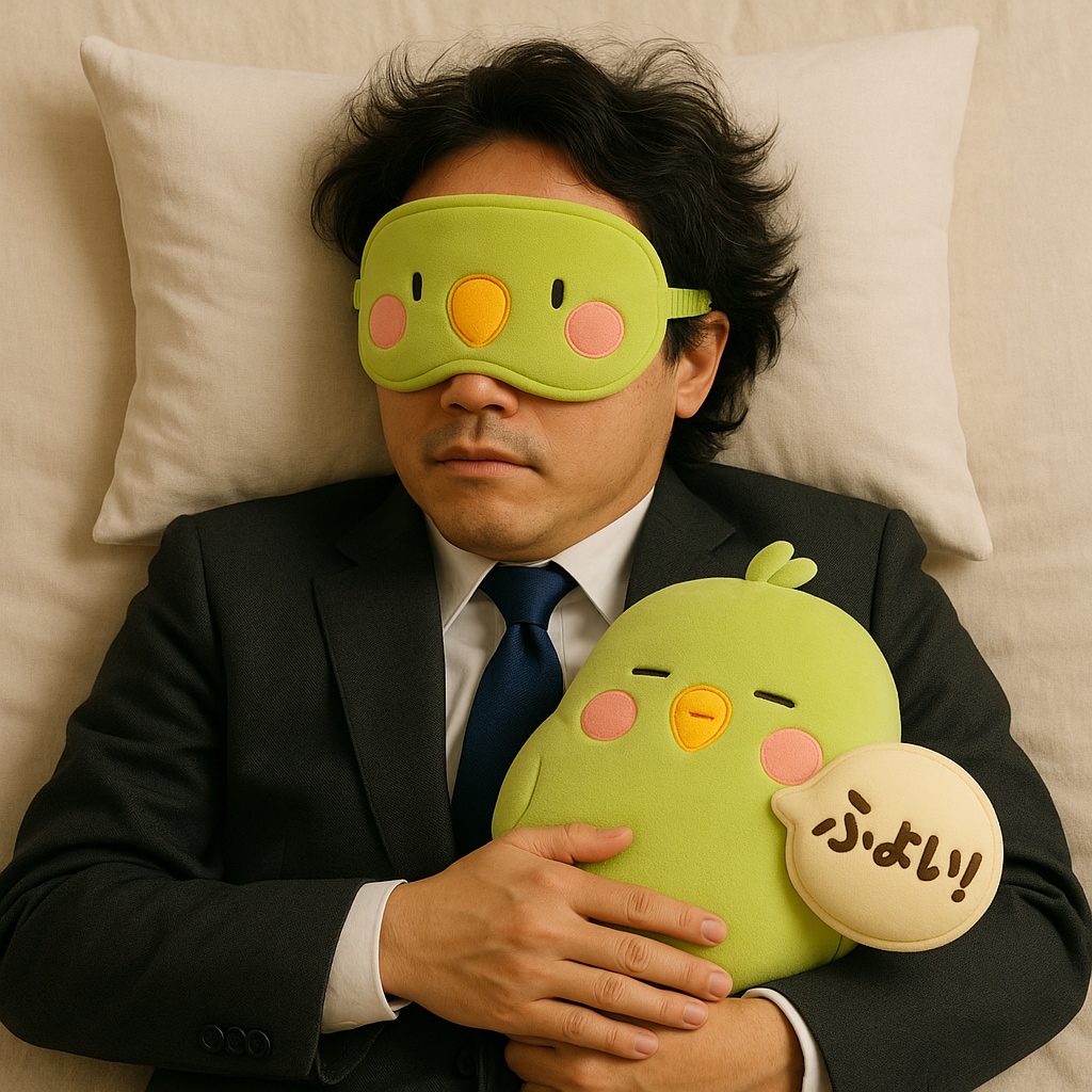 ふぉいグッズのリポートをする父府井さん