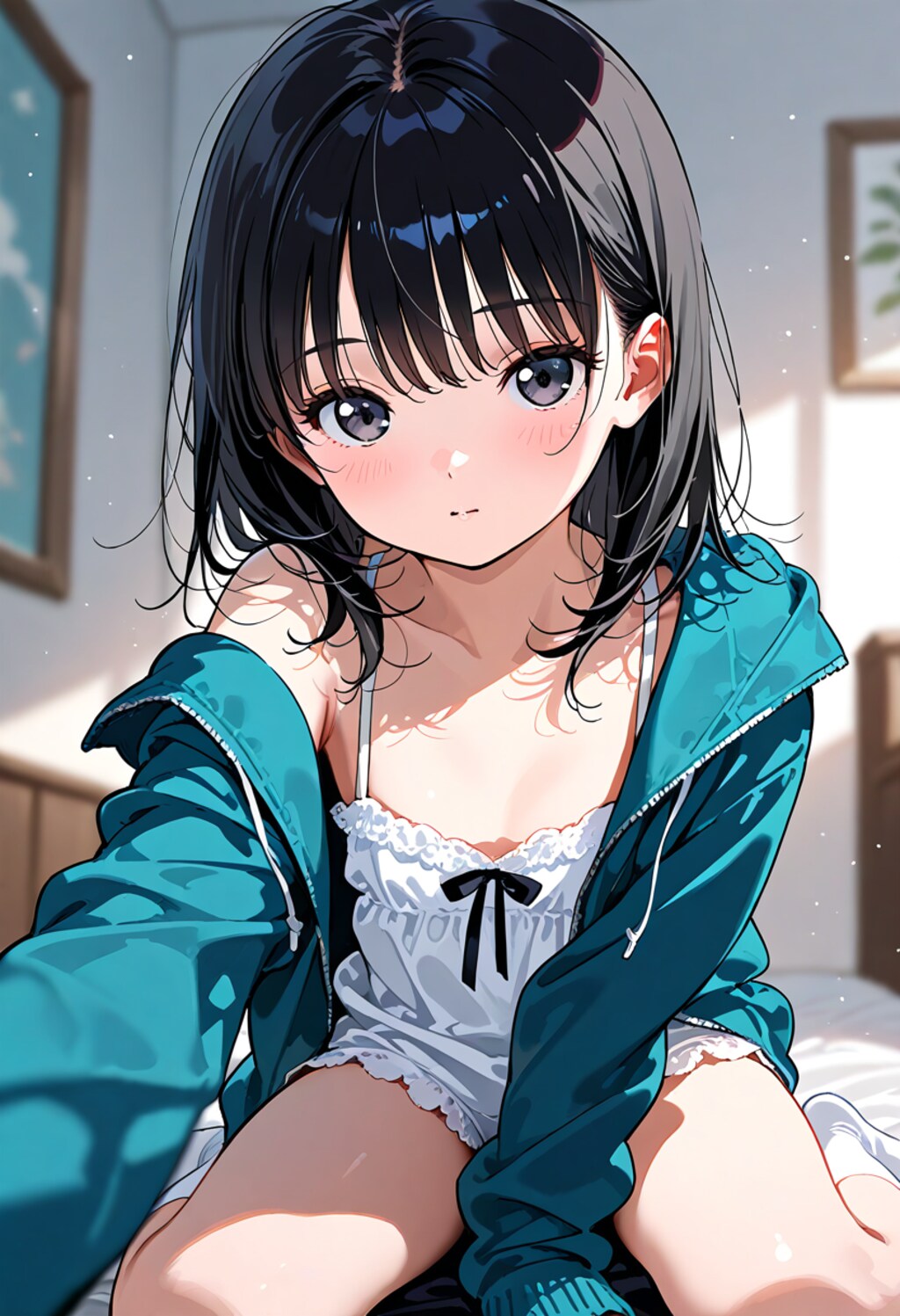 黒髪の美少女(100)