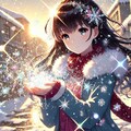 きらきら雪の日の街 2枚目