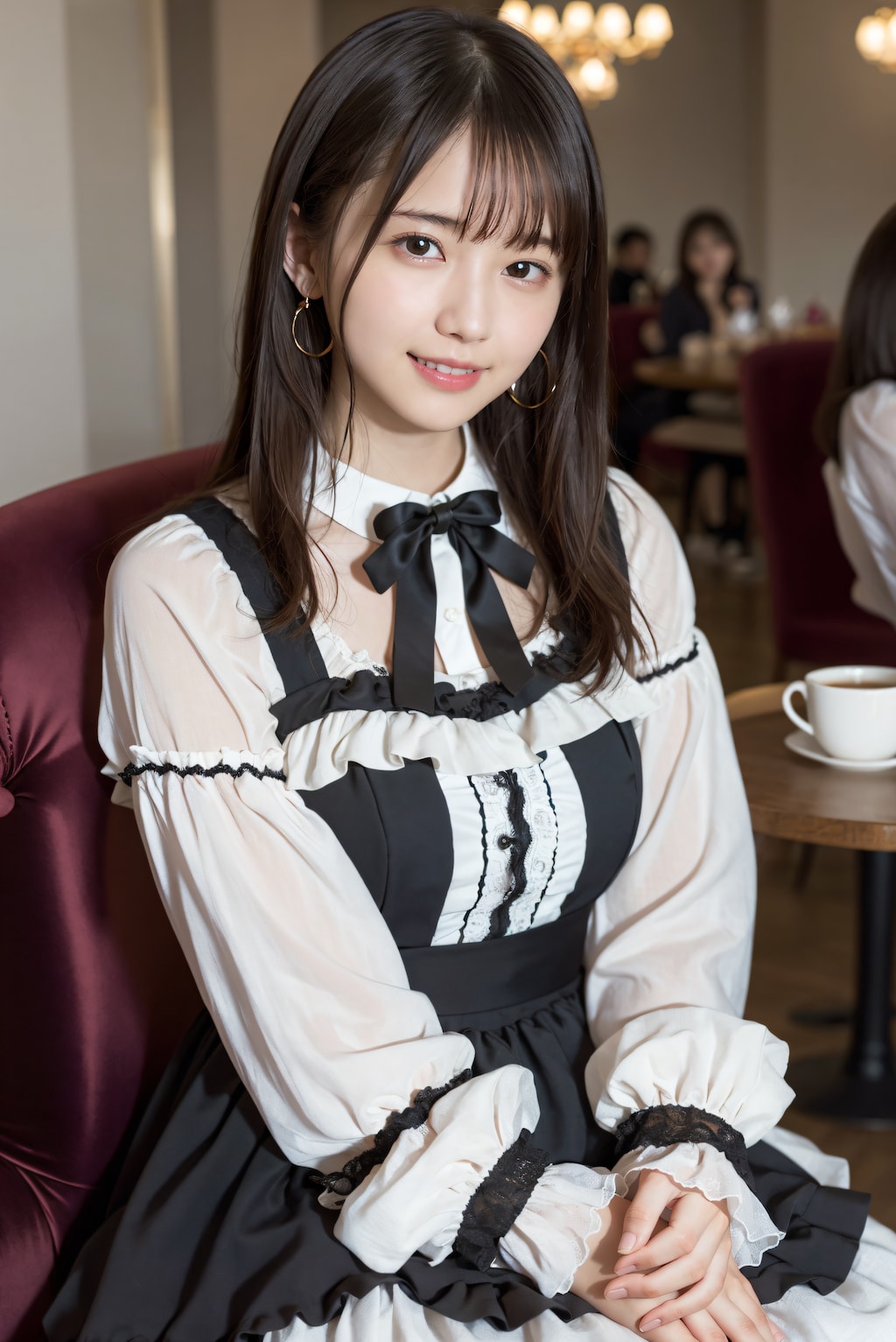 ロリィタファッションの女の子