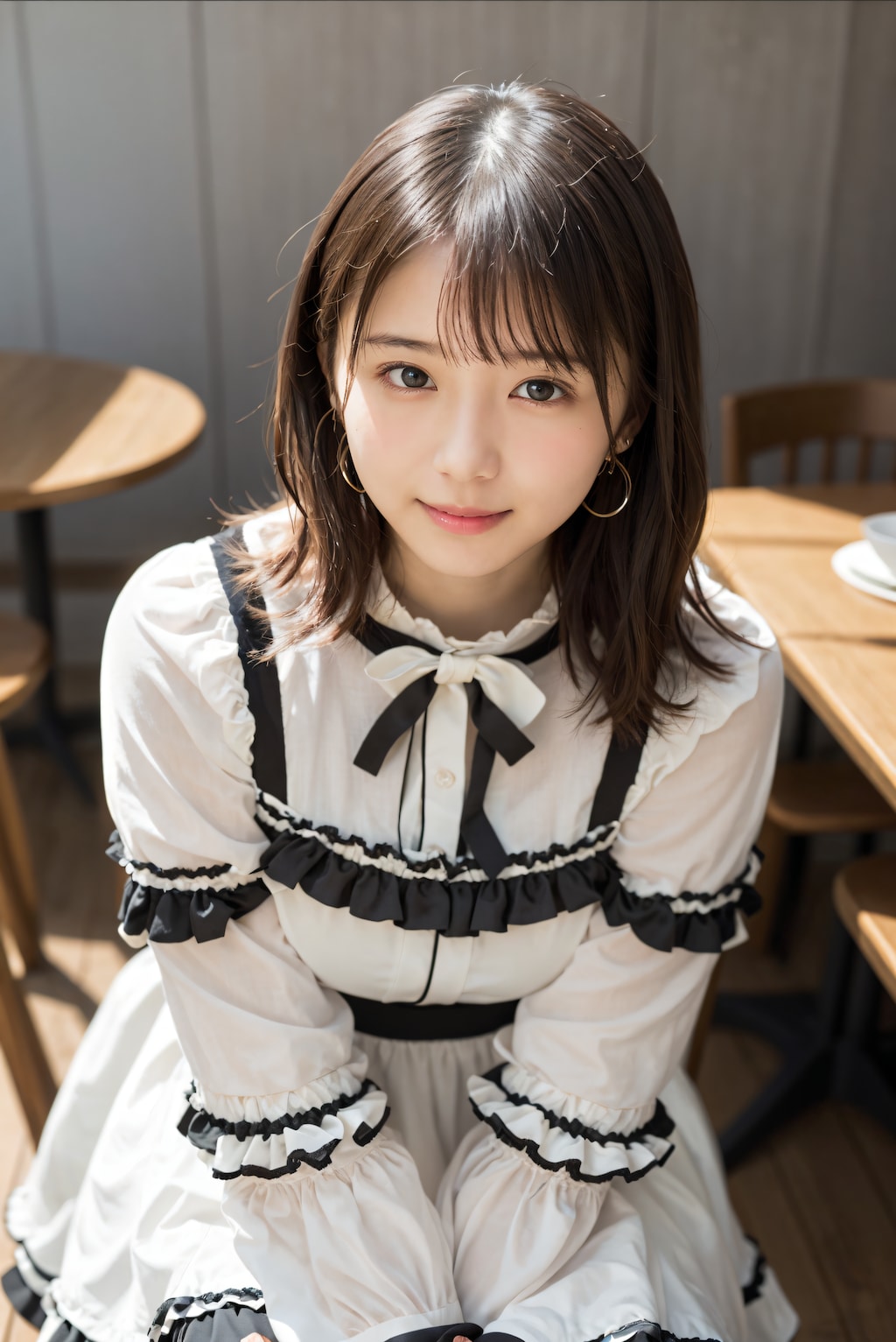 ロリィタファッションの女の子