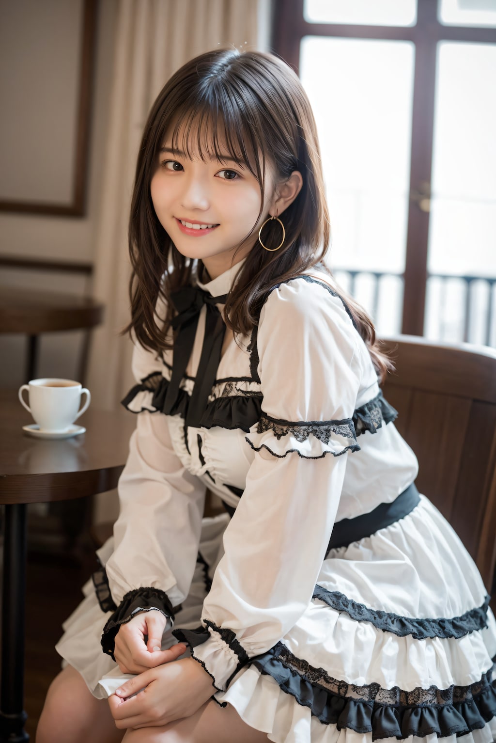 ロリィタファッションの女の子