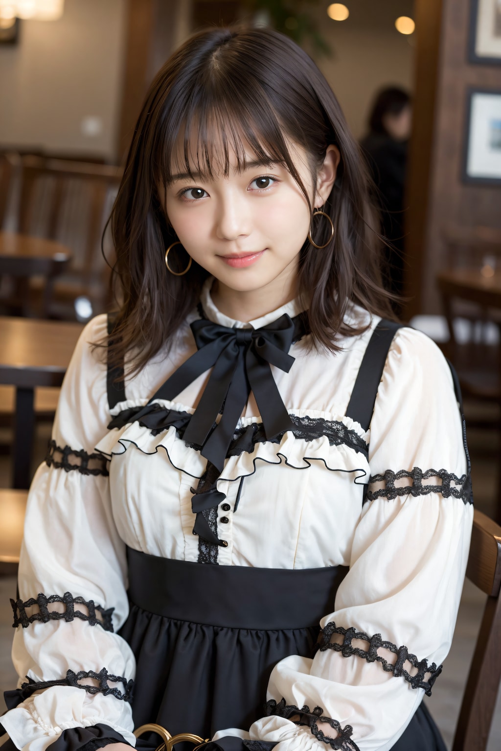 ロリィタファッションの女の子