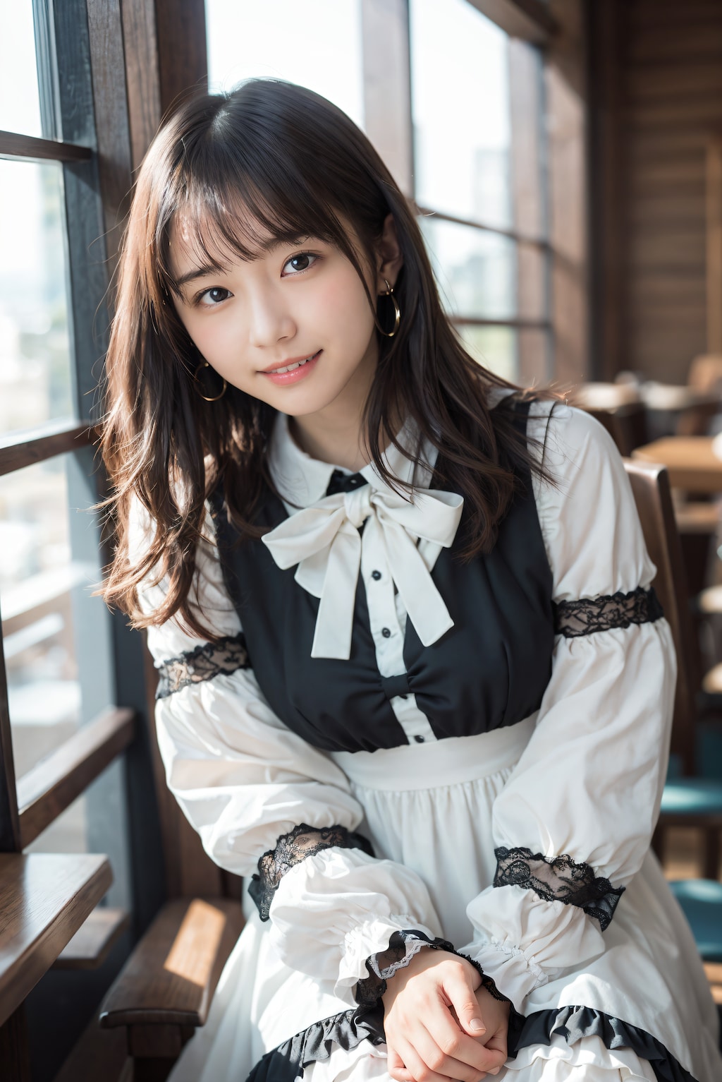 ロリィタファッションの女の子